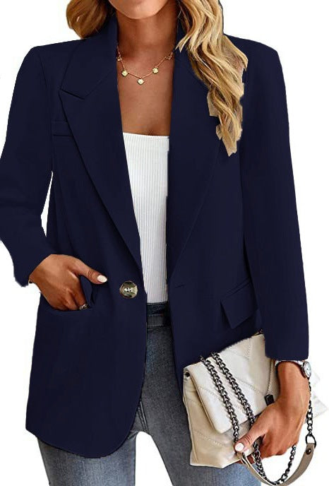 Damen Blazer mit modischen Taschen und elegantem Schnitt R&B