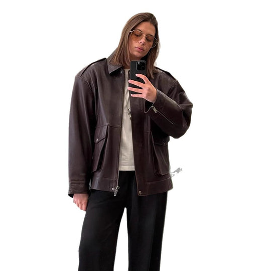 Damen stylische jacke mit praktischen Taschen und modernem Schnitt R&B