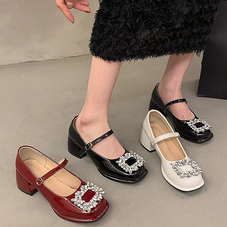 Damen Elegante Slingback-Pumps mit funkelndem Schmuckdetail R&B