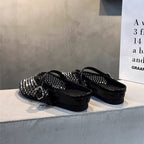Damen Glamouröse Clogs mit Strassverzierungen R&B