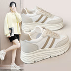 Damen Plattform Sneakers mit atmungsaktiver Obermaterialstruktur und modischem Design R&B
