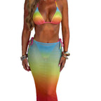 Damen Triangel-Bikini mit verspieltem Knotendesign
