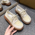Damen Komfortable Freizeit Sneakers mit atmungsaktiver Oberflächenstruktur
