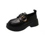 Damen elegante Loafers mit dekorativem Schnallenverschluss und rutschfester Sohle R&B