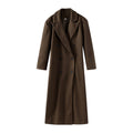 Damen Eleganter Wollmantel im Doppelreiher-Stil
