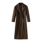 Damen Eleganter Wollmantel im Doppelreiher-Stil