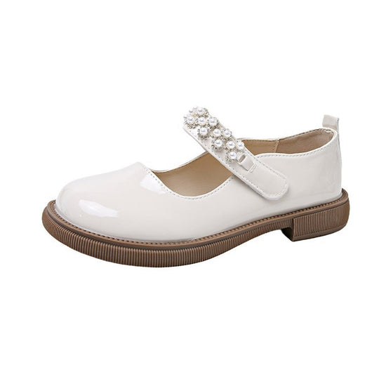 Damen elegante Mary Jane Schuhe mit funkelnder Perlenverzierung R&B
