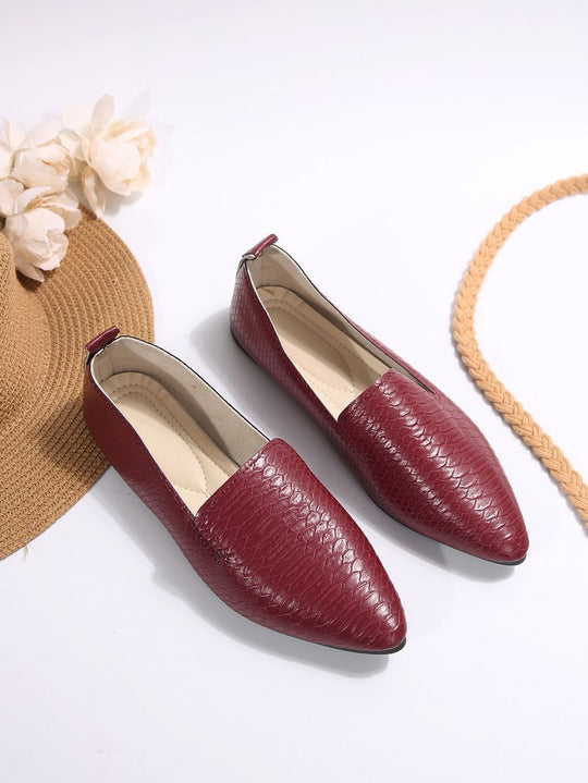 Damen elegante Slipper aus strukturiertem Material R&B