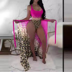 Damen Schwimmanzug mit abnehmbarer Sarong-Overlay R&B