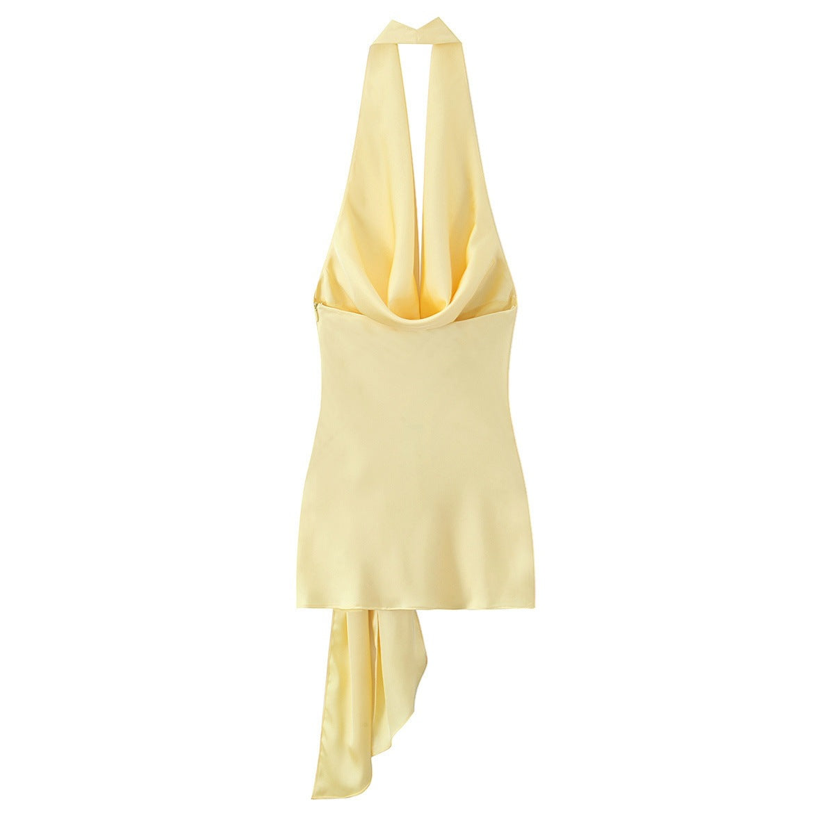 Damen Halter-Top mit elegantem Wickel-Design und fließendem Stoff R&B