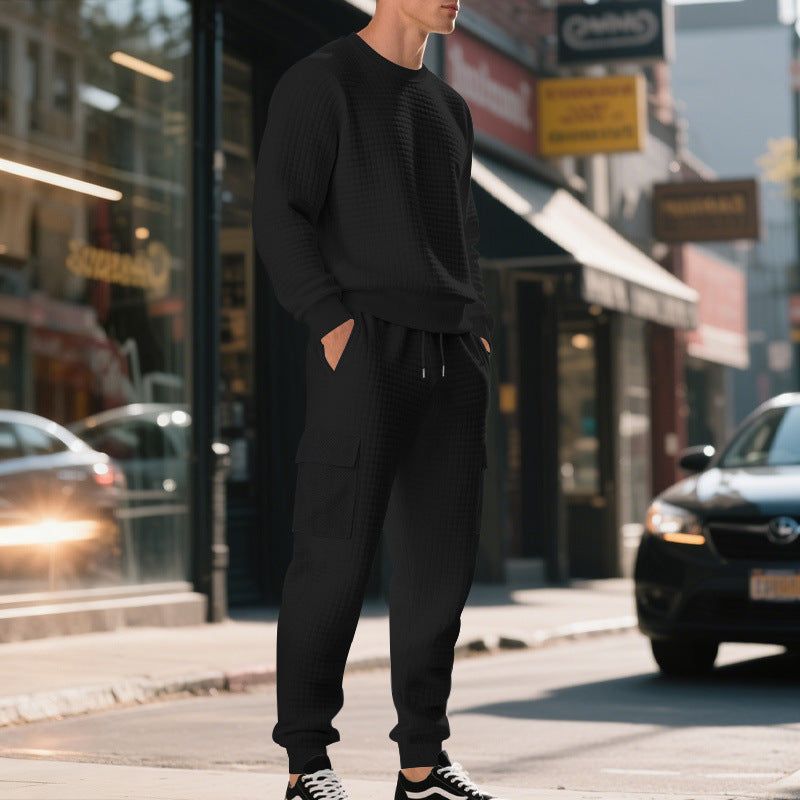 Herren lässiges Sweatshirt und Cargohose Set R&B