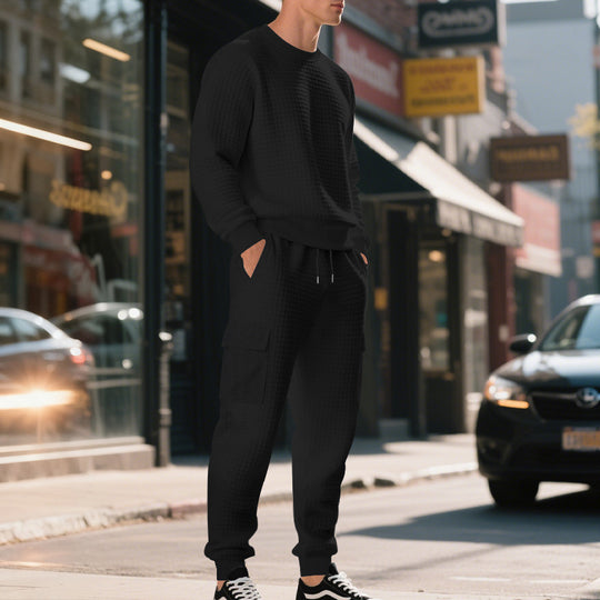 Herren lässiges Sweatshirt und Cargohose Set R&B