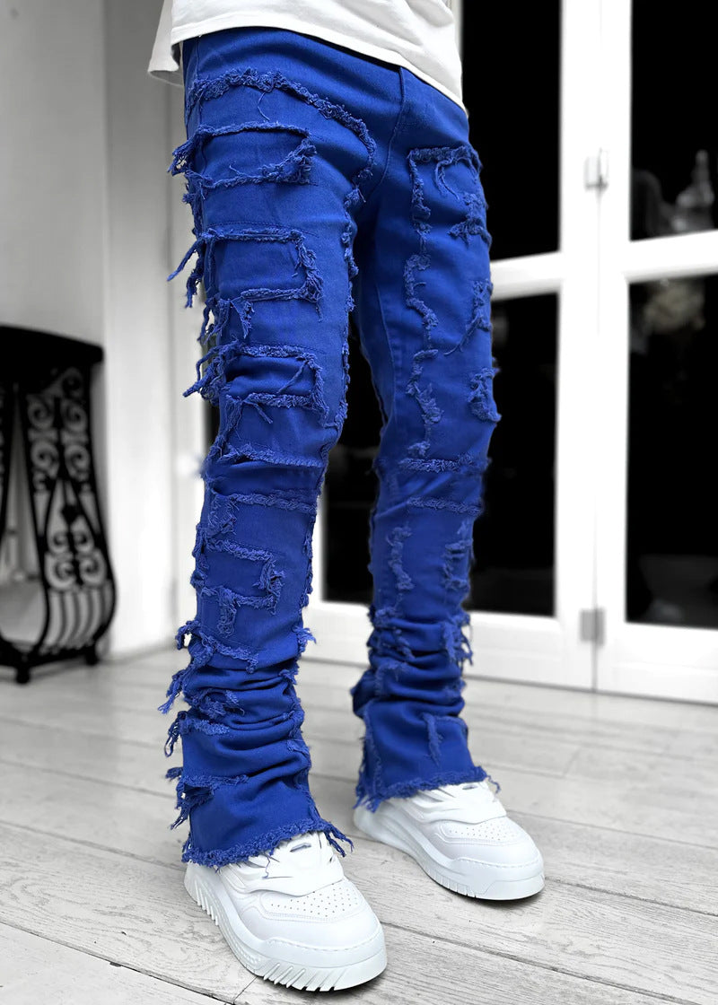 Herren modische Zerrissene Skinny Jeans im lässigen Street-Style R&B