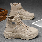 Damen Hohe Schnürstiefel mit trendigem Design und rutschfester Sohle R&B