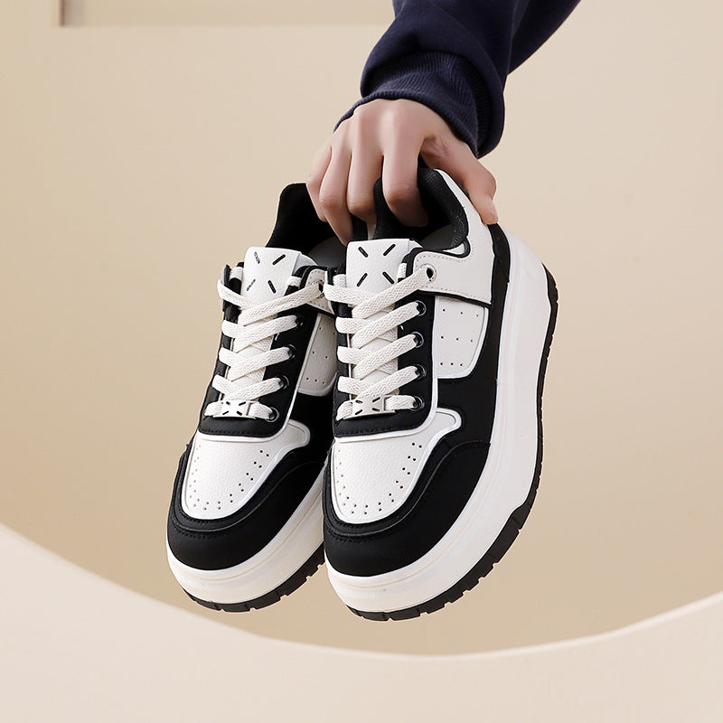 Damen modische Sneakers mit hohem Plateau und atmungsaktivem Design R&B