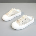 Damen Slip-On Sneakers mit atmungsaktiver Mesh-Oberfläche und elastischen Schnürsenkeln R&B