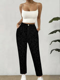 Damen Blumenmuster Hose im eleganten Casual-Stil R&B