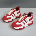 Damen Sportliche Chunky Sneakers mit rutschfester Sohle und atmungsaktiver Oberflächenstruktur R&B