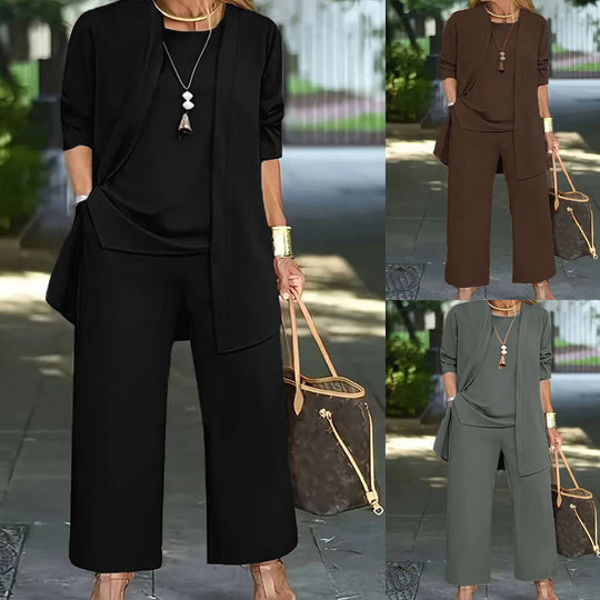 Damen lässiges und elegantes Zweiteiler-Set mit weitem Schnitt und modernen Akzenten R&B