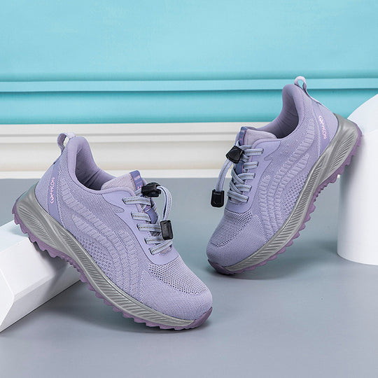 Damen Lauf-Sneaker mit elastischem Schnellschnürsystem und atmungsaktivem Obermaterial R&B