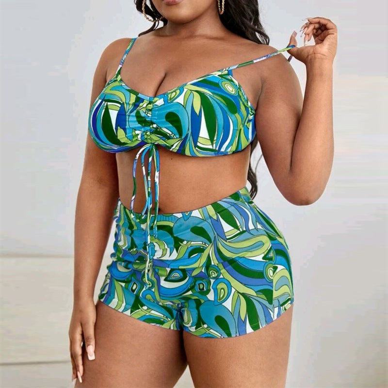 Damen Zweiteiliges Badeset mit durchscheinendem Cover-Up R&B