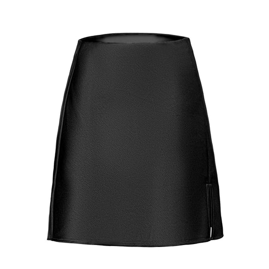 Damen Schicker A-Linien Rock aus glänzendem Material R&B