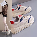 Damen modische Sneakers mit trendigem Plateau und hochwertigem Obermaterial R&B