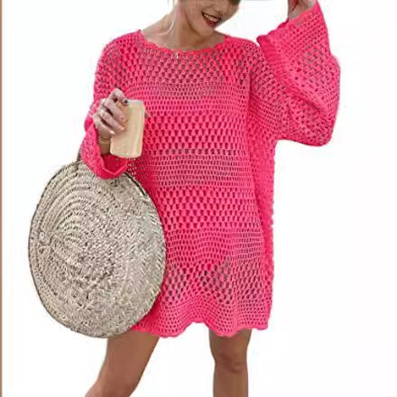 Damen luftiges Häkelkleid R&B