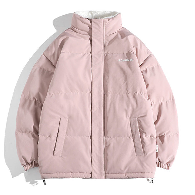 Damen vielseitige Pufferjacke mit hohem Kragen und weichem Fleecefutter