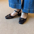 Damen Stylish Komfort-Sandalen mit eleganter Applikation R&B