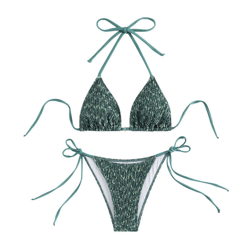 Damen Triangel-Bikini mit raffiniertem Bindedesign R&B