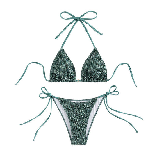 Damen Triangel-Bikini mit raffiniertem Bindedesign R&B