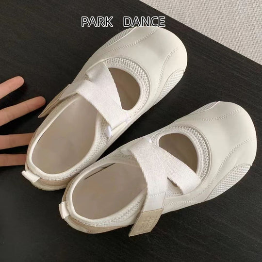Damen moderne und bequeme Fitness-Schuhe mit schnellem Klettverschluss R&B