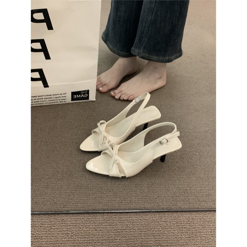 Damen Slingback-Pumps mit zarter Schleifenverzierung R&B