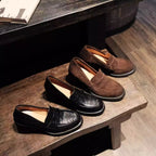Damen Mokassins mit eleganter Lederverarbeitung und rutschfester Sohle R&B