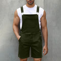 Herren Lässige Denim-Latzhose R&B