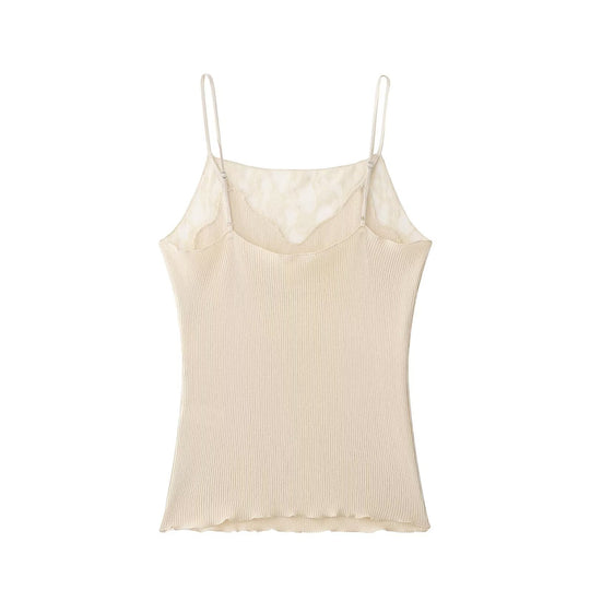 Damen Spitze-Camisole mit raffiniertem Design und verstellbaren Trägern R&B