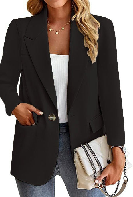 Damen Blazer mit modischen Taschen und elegantem Schnitt R&B
