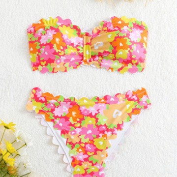 Damen Bikini-Set mit floralem Muster R&B