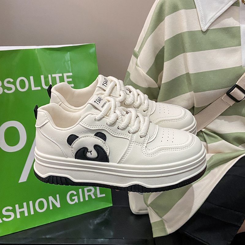 Damen Modische Sneaker mit Pandadesign