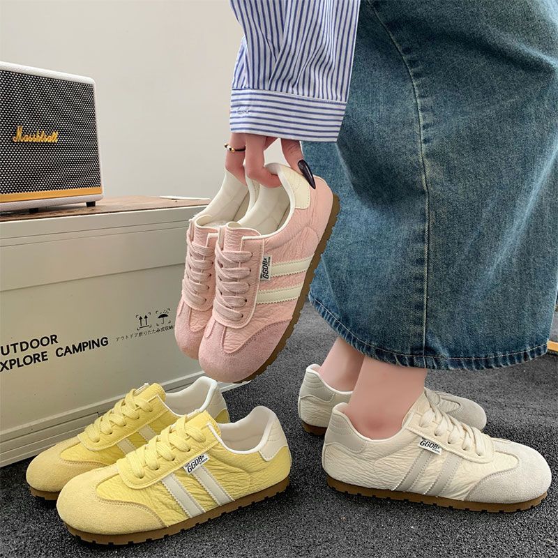 Damen sportive Retro-Sneaker mit hochwertigem Leder von R&B