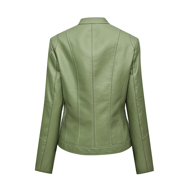 Damen Kunstlederjacke im Biker-Stil R&B