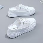 Damen Plattform Sneakers mit atmungsaktiver Mesh-Oberfläche und elegantem Design R&B