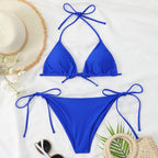Damen Triangel-Bikini mit verstellbaren BindR&Bändern und raffinierten Details R&B