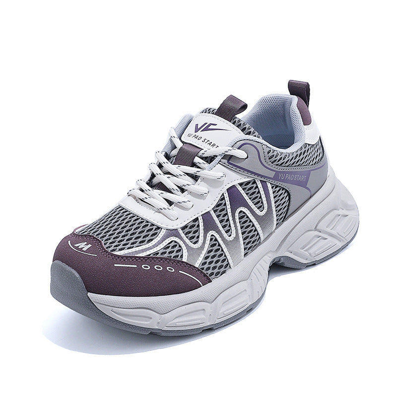 Damen Sportliche Sneakers mit atmungsaktivem Mesh-Obermaterial und dämpfendem Komfort R&B