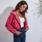 Damen Kurzjacke mit lässigem Schnitt und praktischen Brusttaschen R&B