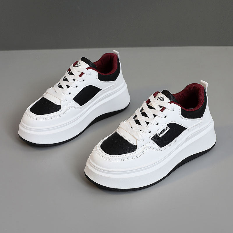 Damen Modische Plateau-Sneaker mit atmungsaktivem Obermaterial und gepolsterter Innensohle R&B