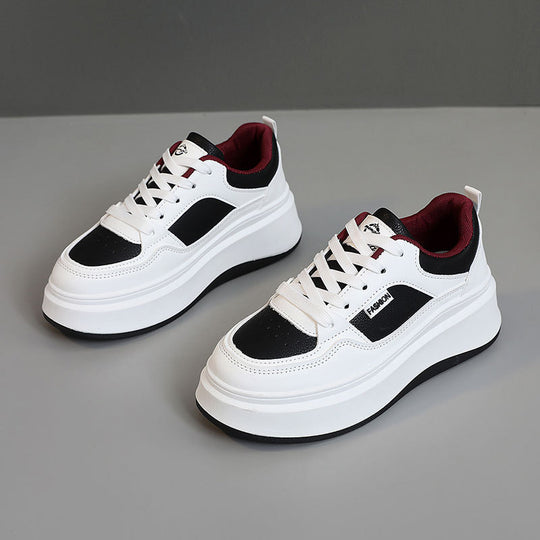 Damen Modische Plateau-Sneaker mit atmungsaktivem Obermaterial und gepolsterter Innensohle R&B
