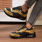 Damen Sportliche Sneakers mit schimmerndem Obermaterial und luftiger Dämpfung