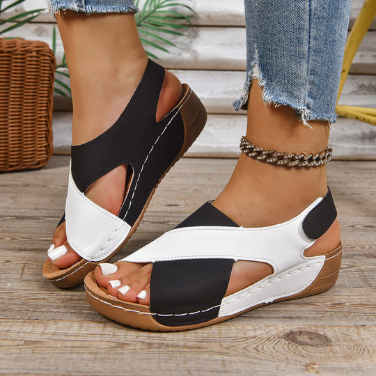Damen Bequeme Sandalen mit atmungsaktiven Einsätzen und rutschfester Sohle R&B
